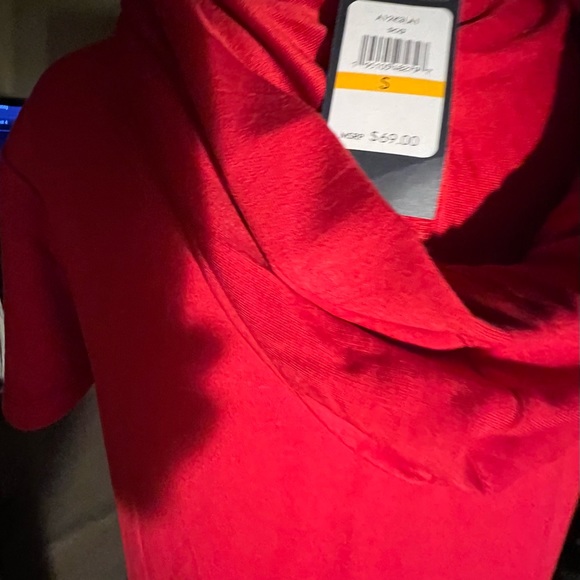 Small/petite Tommy Hilfiger tee shirt Red dress with a hoodie  Jersey dress - Picture 3 of 8